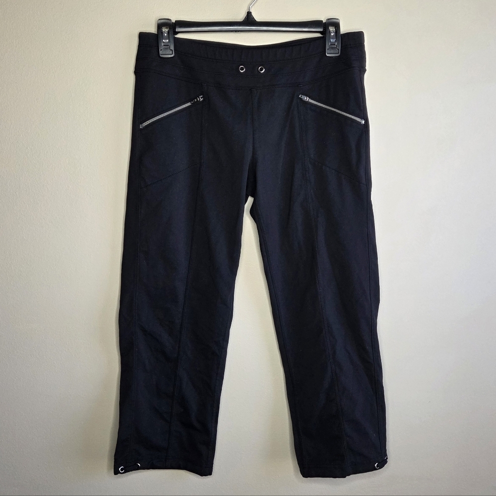 Athleta Black Metro Slouch Capri Pants Size Small 2015 Style Athleisure Casual